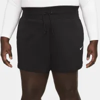 Nike Sportswear Phoenix Fleece женская С высокой Талией Loose шорты (большие размеры) цвет черный