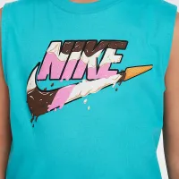 Nike Little детские Futura Ice Cream Tank цвет зеленый