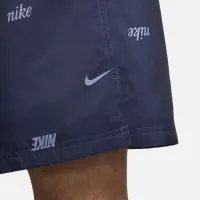 Nike Club мужские Woven Allover Print Flow шорты синий