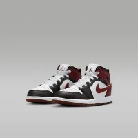 Nike Jordan 1 Mid SE Little дитячі Кросівки колір білий