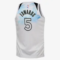 Anthony Edwards Minnesota Timberwolves 2024/25 City Edition Big детские Nike Dri-FIT NBA Swingman Jersey цвет белый