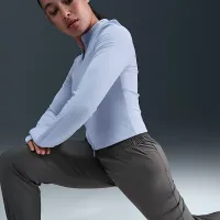 Nike One женская Dri-FIT С высокой Талией 7/8 Joggers цвет серый