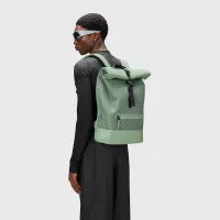 Рюкзак Rains Rolltop Rucksack Mesh 13340-06 - зеленый