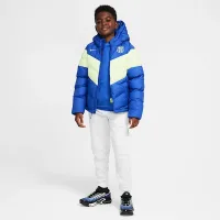 FC Barcelona Third Big детские Nike Soccer Synthetic-Fill Hooded Куртка синий