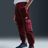 Nike Sportswear Club Fleece Big дитячі Cargo Pants колір червоний