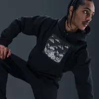 Nike Solo Swoosh чоловічі Pullover Fleece Толстовка з капюшоном колір чорний