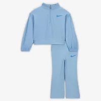 Nike Game, Swoosh, Match! Baby Quarter-Zip Ribbed Top and лосины набор синий