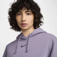 Nike Sportswear Phoenix Fleece жіноча Over-оверсайз Pullover Толстовка з капюшоном колір фіолетовий