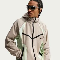 Nike Tech чоловічі Dri-FIT Woven Full-Zip Color-Block Windrunner Куртка колір коричневий