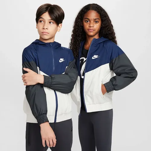 Nike Sportswear Windrunner Big детские Hooded Repel Куртка синий