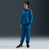 Nike Sportswear Club Fleece Big дитячі оверсайз Pullover Толстовка з капюшоном блакитний