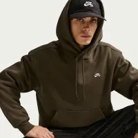 Nike SB Fleece Pullover Skate Толстовка с капюшоном цвет коричневый
