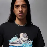Nike Jordan Flight Essentials AJ1 чоловічі Short-Sleeve футболка колір чорний