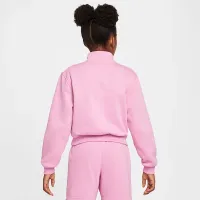 Nike Sportswear Club Big детские (Girls') Fleece 1/2-Zip Top Pink