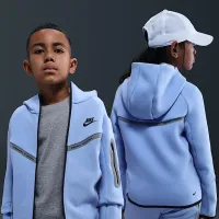 Nike Sportswear Tech Fleece Big детские (для мальчиков) Full-Zip Толстовка с капюшоном with Reflective Accents синий