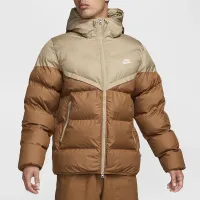 Nike Windrunner PrimaLoft® мужские Storm-FIT Hooded Puffer Куртка цвет коричневый