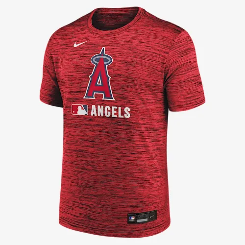 Los Angeles Angels Authentic Collection Velocity чоловічі Nike Dri-FIT MLB футболка колір червоний