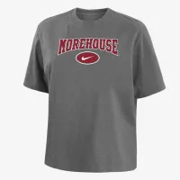 Morehouse женская Nike College Boxy футболка цвет серый