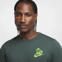 Nike Sportswear Club футболка цвет зеленый