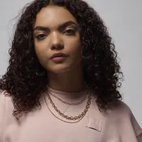 Nike Jordan Flight Fleece женская Cropped свитшот Pink