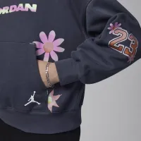 Nike Jordan Deloris Jordan Flowers Big дитячі Толстовка з капюшоном колір сірий