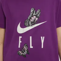 Nike Sportswear Big детские (Girls') футболка цвет фиолетовый