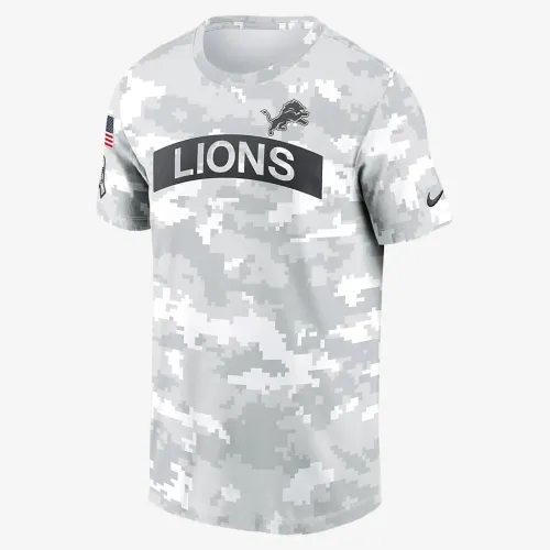 Detroit Lions Salute to Service Edge Arch мужские Nike Dri-FIT NFL футболка цвет белый