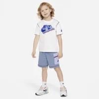 Nike Sportswear Reimagine Little дитячі French Terry шорти комплект блакитний