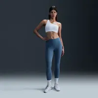 Nike Zenvy женская Gentle-Support С высокой Талией 7/8 лосины синий