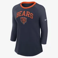 Chicago Bears женская Nike NFL 3/4-Sleeve футболка синий