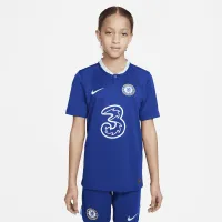 Chelsea FC 2022/23 Stadium Home Big дитячі Nike Dri-FIT Soccer Jersey блакитний