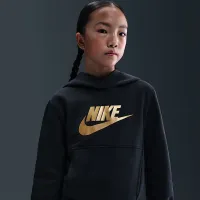 Nike Sportswear Club Fleece Big детские Толстовка с капюшоном цвет черный