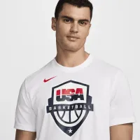 USAB чоловічі Nike Dri-FIT баскетбольні футболка колір білий