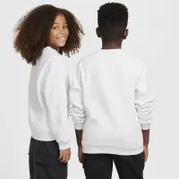 Nike Sportswear Club Fleece Big дитячі світшот колір коричневий