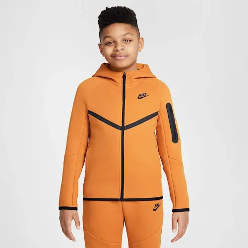 Nike Sportswear Tech Fleece Big детские Full-Zip Толстовка с капюшоном Orange
