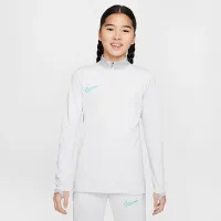 Nike Academy Big детские Dri-FIT Long-Sleeve 1/4-Zip Soccer Drill Top цвет серый