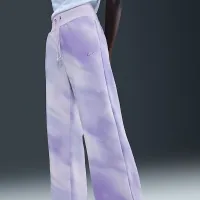 Nike Sportswear Phoenix Fleece женская С высокой Талией Sweatpants цвет фиолетовый