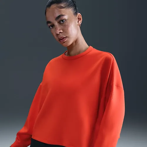 Nike 24.7 ImpossiblySoft жіноча Dri-FIT оверсайз Crew-Neck Top колір червоний