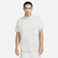 Nike Life чоловічі Woven Military Short-Sleeve Button-Down Shirt колір сірий