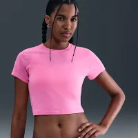 Nike Sportswear Chill Knit жіноча Cropped футболка Pink