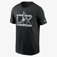 Philadelphia Eagles Super Bowl LIX Champions мужские Nike NFL футболка цвет черный