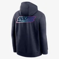 Nike Club мужские для гольфа Fleece Pullover Толстовка с капюшоном синий
