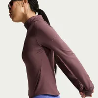 Nike Swift женская Dri-FIT UV 1/4-Zip Running Top цвет фиолетовый