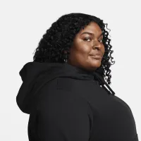Nike Sportswear Club Fleece жіноча Funnel-Neck Толстовка з капюшоном (великі розміри) колір чорний