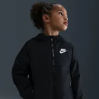 Nike Little дитячі Paneled Windbreaker колір чорний
