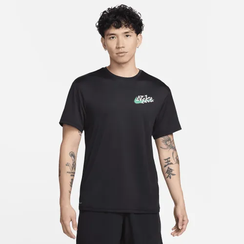 Nike Swim чоловічі Short-Sleeve Hydroguard колір чорний