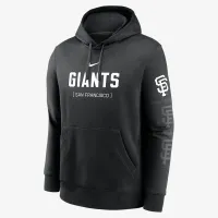 San Francisco Giants Fashion Club мужские Nike MLB Pullover Толстовка с капюшоном цвет черный