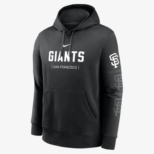 San Francisco Giants Fashion Club мужские Nike MLB Pullover Толстовка с капюшоном цвет черный