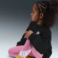 Nike Little детские оверсайз Crew Top цвет черный