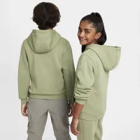 Nike Sportswear Club Fleece Big детские Pullover Толстовка с капюшоном цвет зеленый